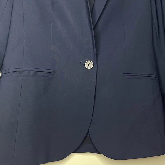 J. CREW Campbell Italian Wool Navy Bi Stretch 1035 Business Professional Blazer - Picture 5 of 10